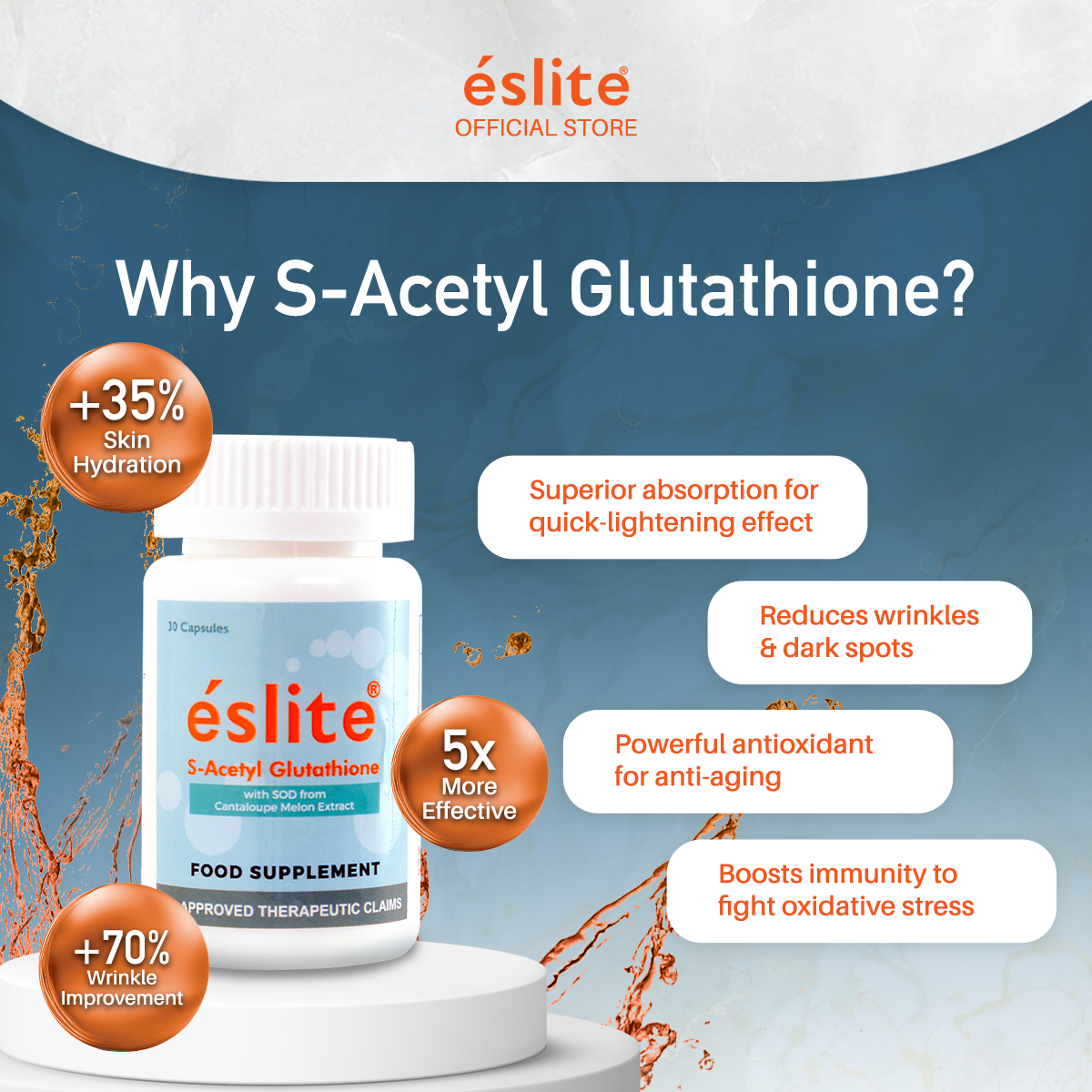 Eslite S-Acetyl Glutathione